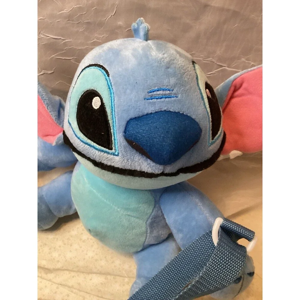 Stitch (Lilo) Disney Plush Zippered Crossbody Bag Adjustable Strap Zipper Pouch